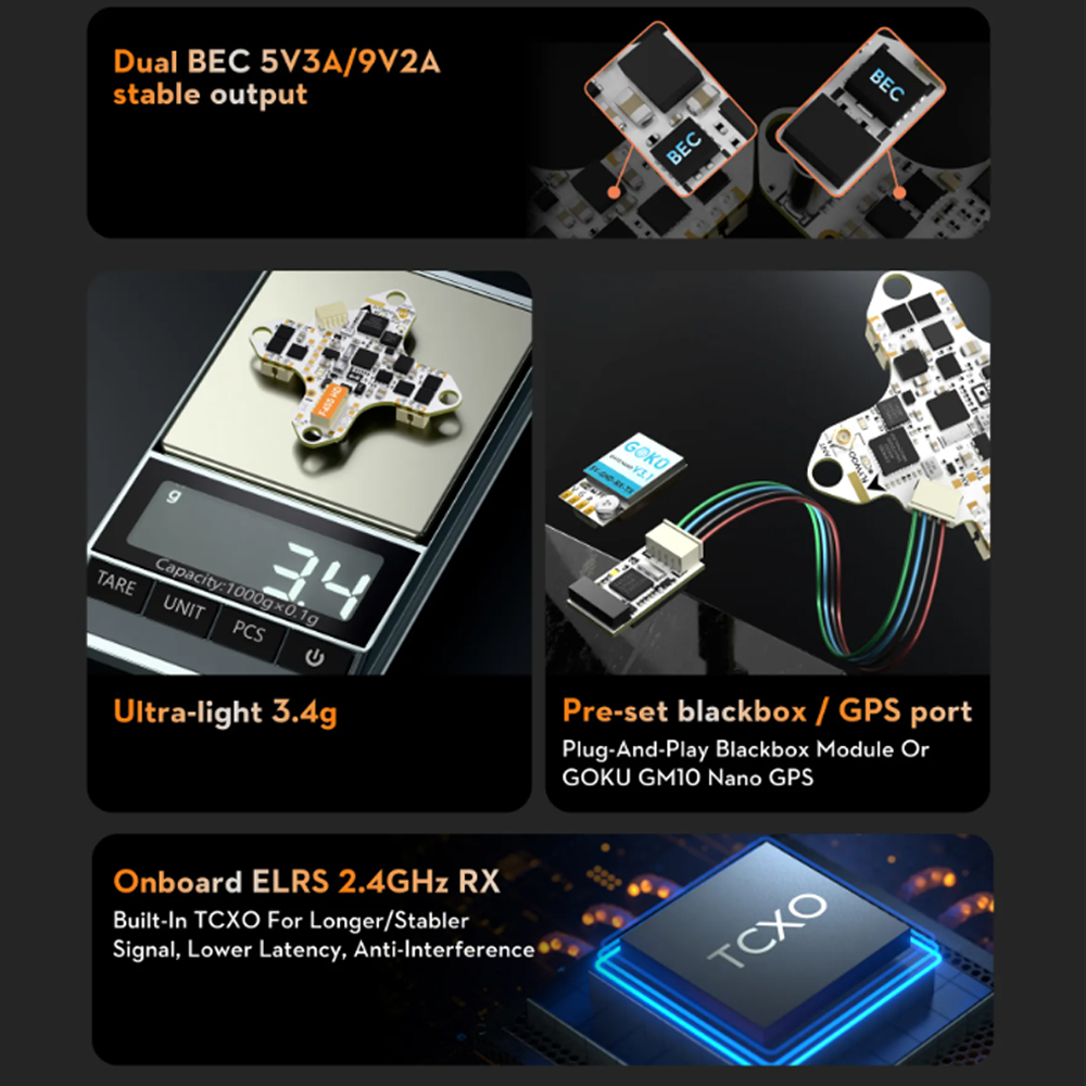 وحدة تحكم طيران FLYWOO GOKU F4 - مراجعة Fpv Drone Flight Controller وسعره